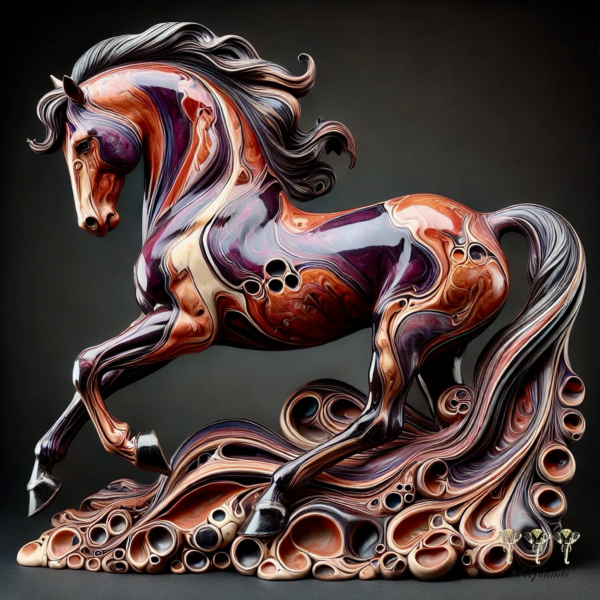 Horse, Red & Copper