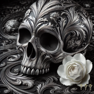 Skull i Black & Silver