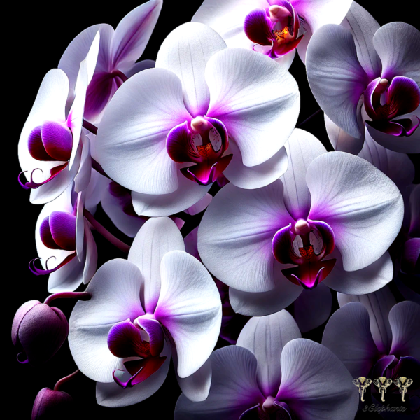 White & Purple Orchid