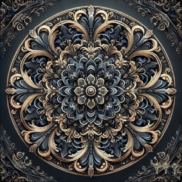 Mandala Dark Blue