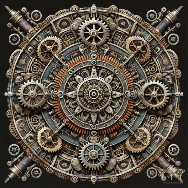Mandala Steam Punk Black