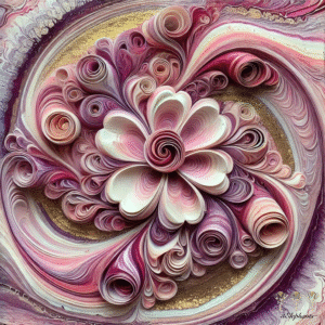 Swirl Pink Flower