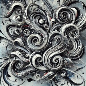 Black&White Swirl 1