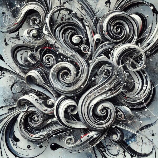 Black&White Swirl 1
