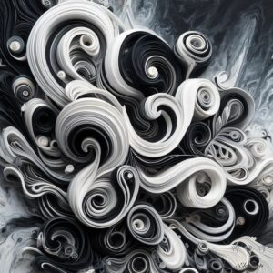 Black&White Swirl 3