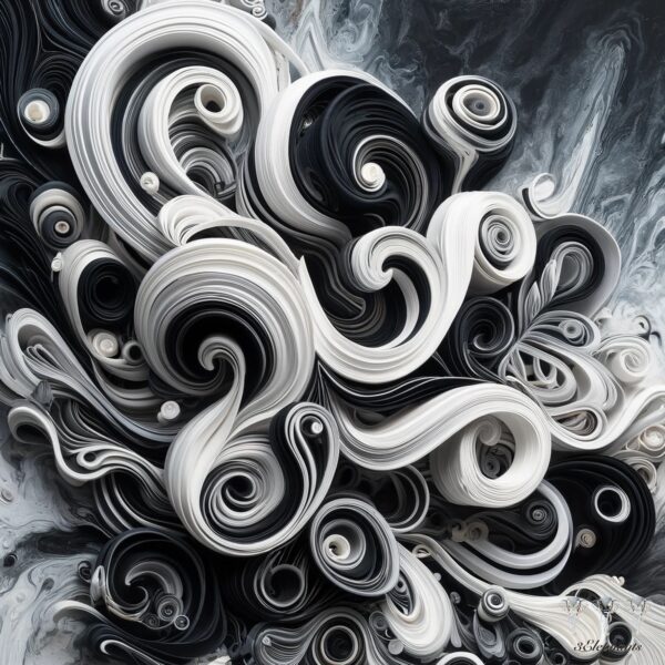 Black&White Swirl 3
