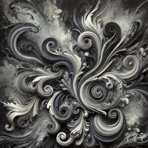 Black&White Swirl 4