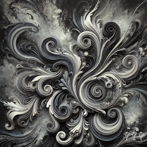 Black&White Swirl 4