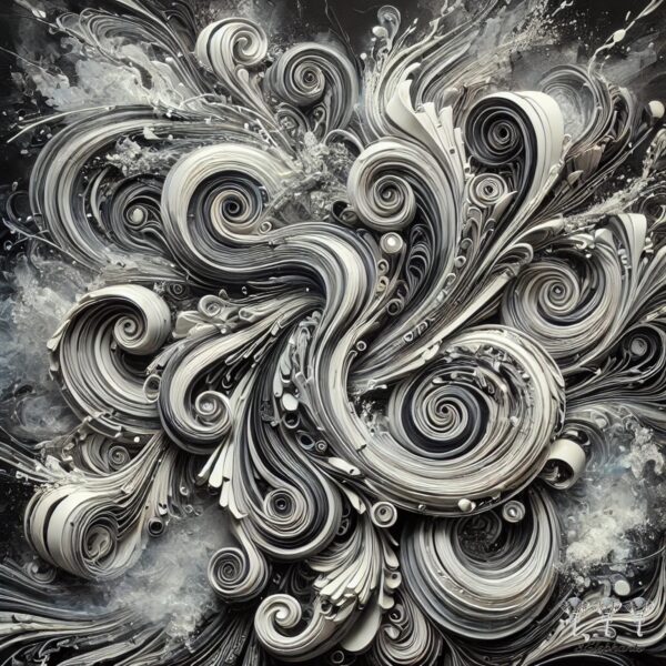 Black&White Swirl 5
