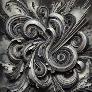 Black&White Swirl 6