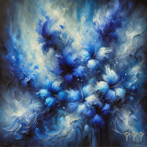 Blue Flower oil 2