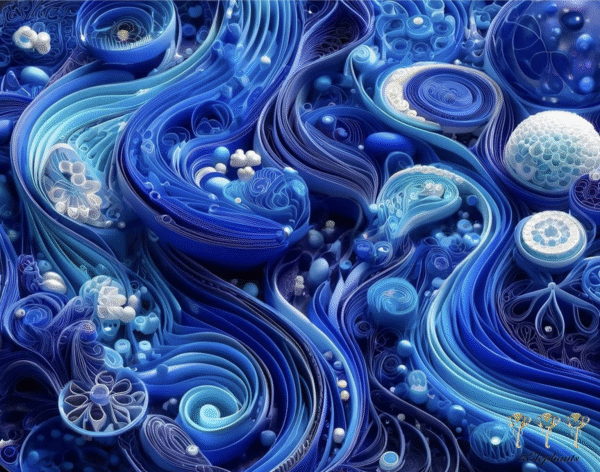 Blue Cool Swirl